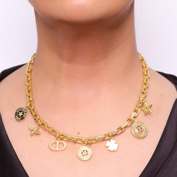 Alphabet CD charms necklace