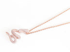 Rose gold snake body pendant