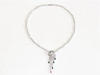 Cz platinum panther sleek chain