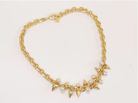 Pearl studs link chain