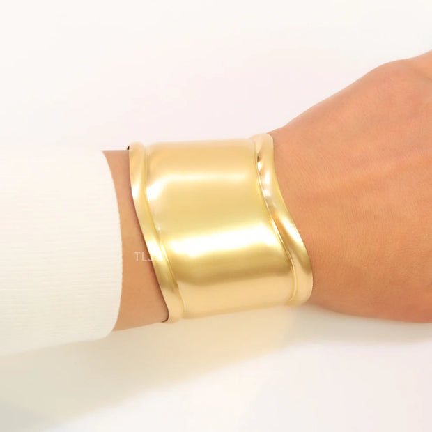 Alphabet Tiff & Co. Matte Gold cuff