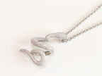 Platinum snake body pendant