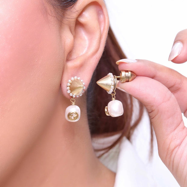 Small pearl drops with double G alphabets