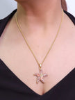 Pink star neck chain