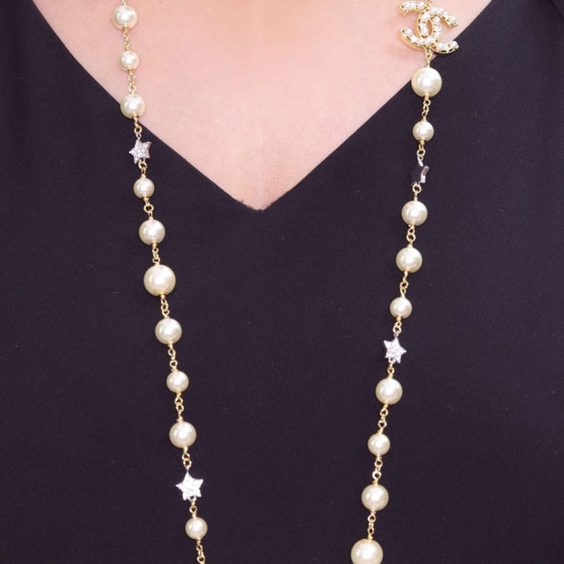 Double C layered necklace