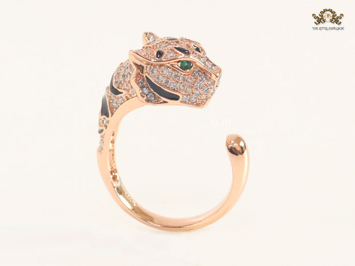 Panther Ring in Rose - Gold plated