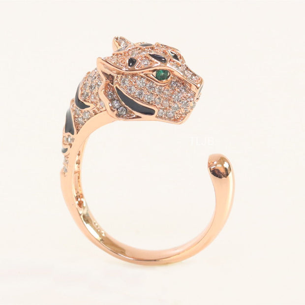 Panther Ring in Rose - Gold plated