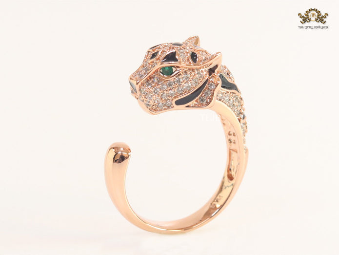 Panther Ring in Rose - Gold plated