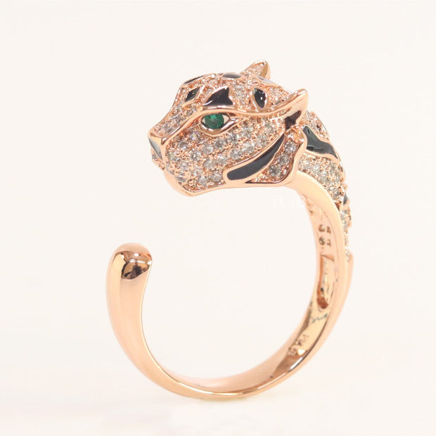 Panther Ring in Rose - Gold plated