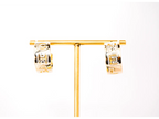 Gold Alphabet C Hoop Earrings