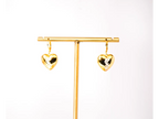 Gold Alphabet Y S L Heart Drop Earrings