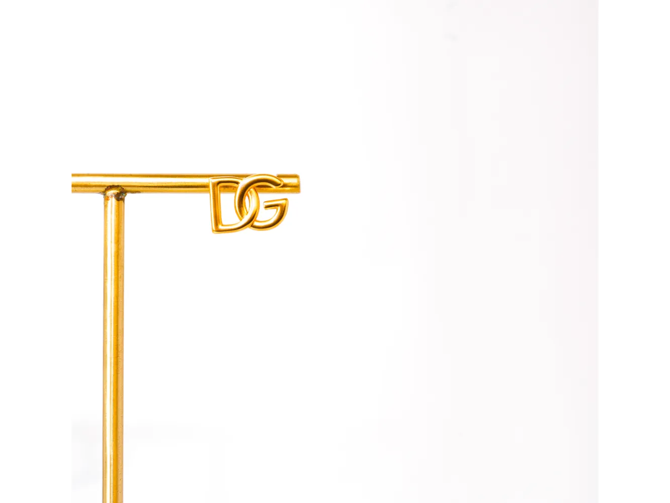 Gold Alphabet DG Stud Earrings
