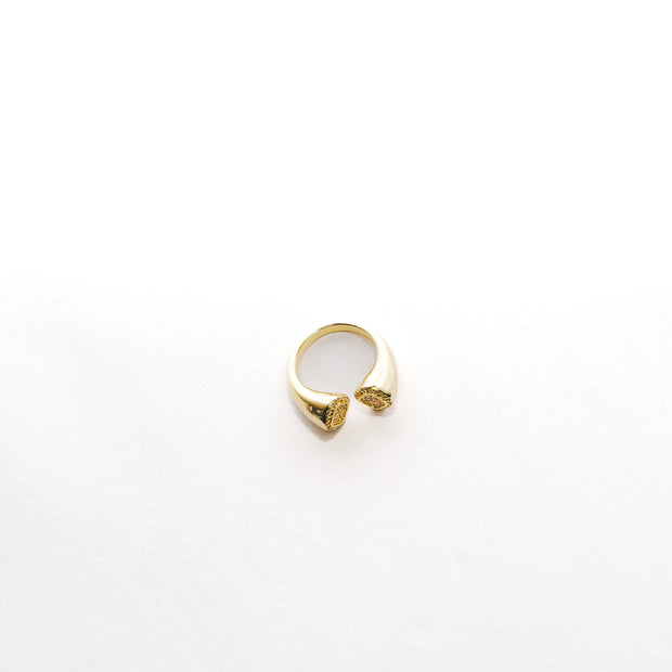 Cushion Double Top Adjustable Ring