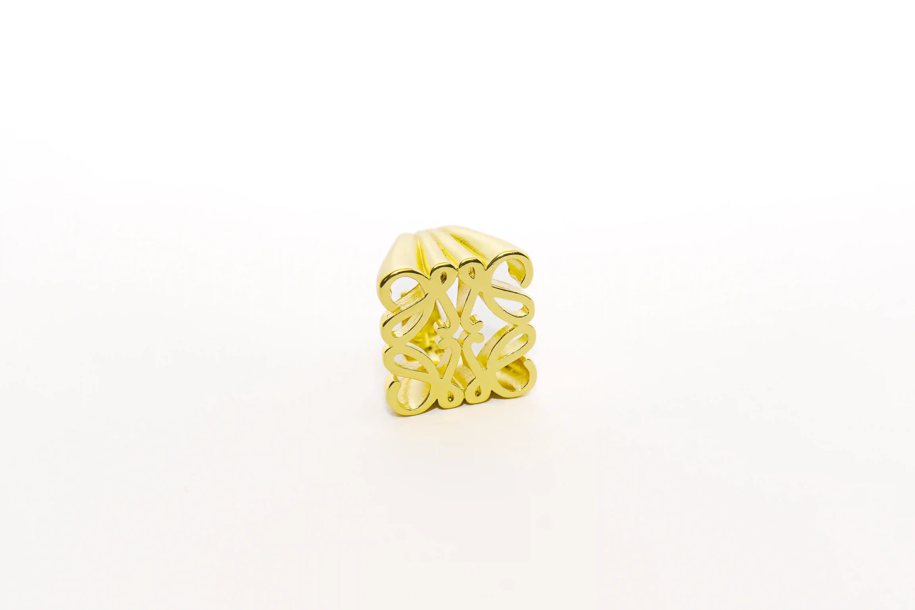 Gold Filigree Statement Ring