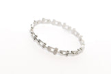 Silver Diamond Link Bracelet