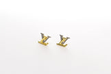 Alphabet LV Crystal Stud Earrings