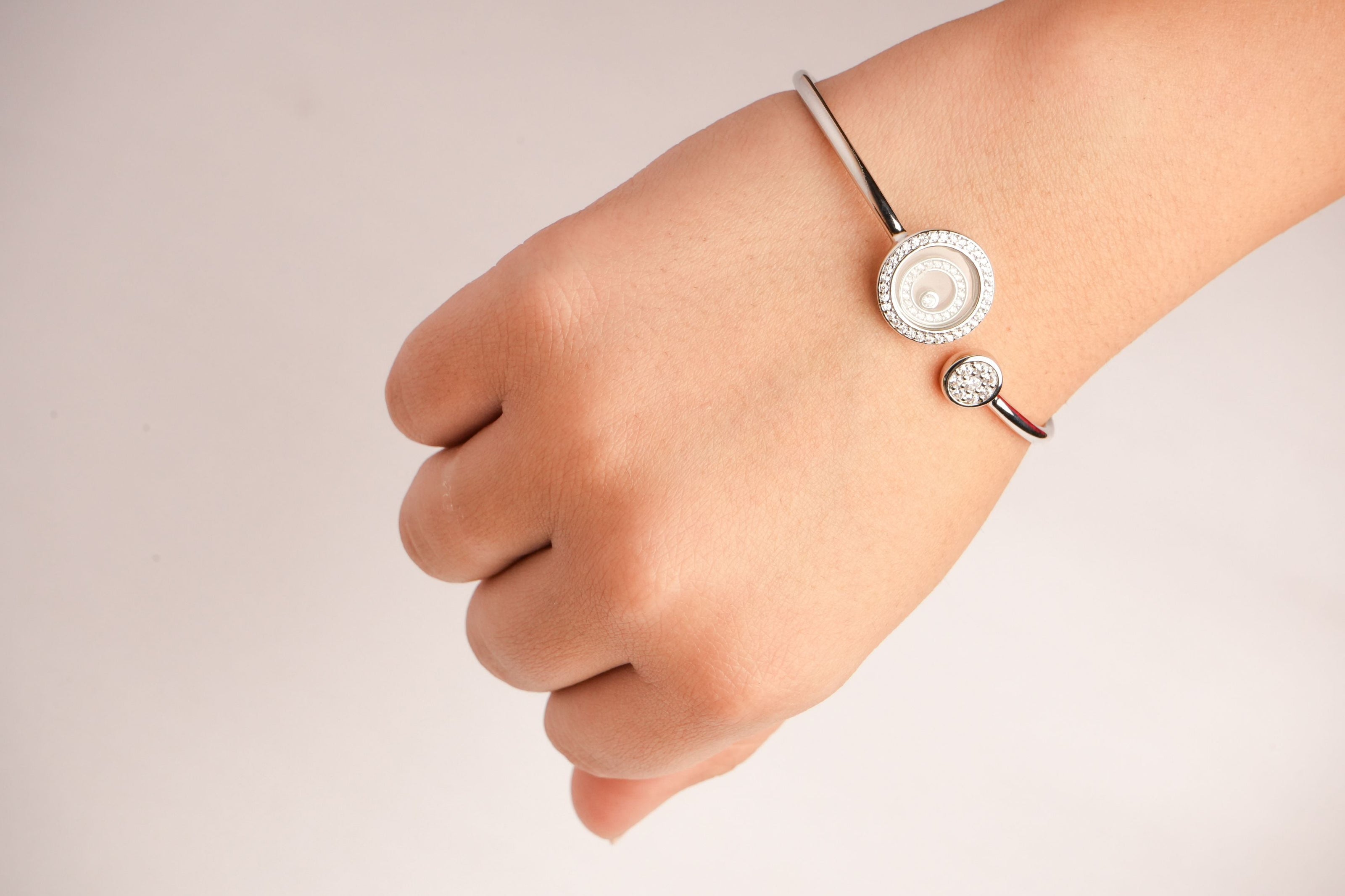 Alphabet CHPRD Platinum Pearl CZ Bracelet | Designer Fashion Bracelet
