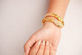 Alphabet BVL Snake Head Bracelet in Gold Plating | Luxury Designer Inspired