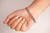 Alphabet C Platinum Plated Bracelet | Elegant Designer Fashion Jewelry