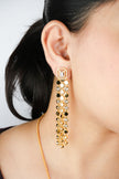 Alphabet MSSK Signature Pendant Set with Diamond in Gold Plating | Luxury Necklace Set