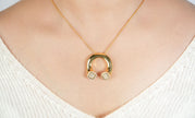Alphabet VCA Signature Clover Pendant Chain in CZ | Lucky Charm Necklace
