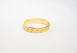 Alphabet CD Gold Textured Bracelet