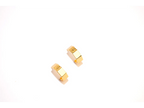 Gold Alphabet DG Hoop Earrings