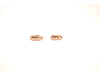 Rose Gold CZ Snake Stud Earrings