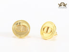Alphabet CD small gold studs