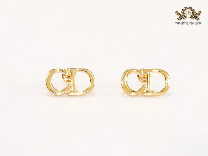 Alphabet CD gold studs