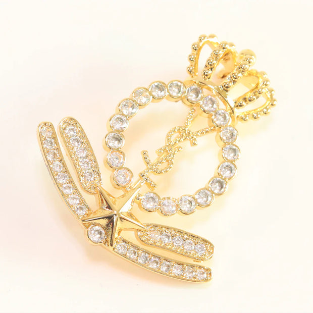Alphabet Y, S & L Brooch