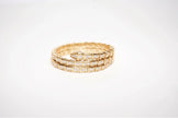 Gold CZ Serpent Tennis Bracelet