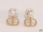 Pearl bombers with shiny gold C and D alphabet drops
