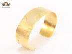 Abstract gold bracelet