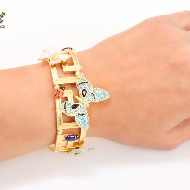 Medusa gold garden bracelet