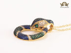 Round snake chain with CZ