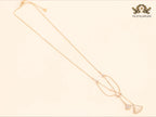 Alphabet B V L White MOP and Cz charms chain