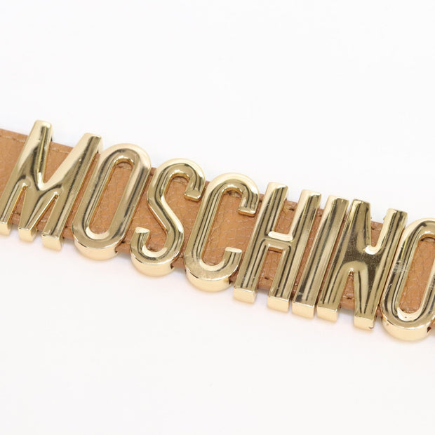 Alphabet M tan colour bracelet in gold finish
