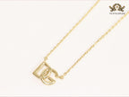 Alphabet D and G gold chain