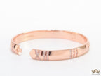 Rose gold bracelet with cz roman numerals