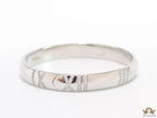 Platinum plated bracelet with cz roman numerals