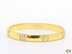 Gold bracelet with cz roman numerals
