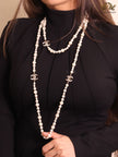 Double C pearl long chain