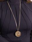 Alphabet L long gold chain