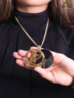 Alphabet L long gold chain