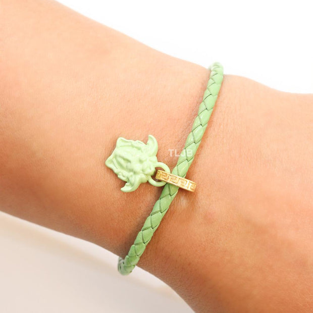 Medusa pastel green sleek bracelet