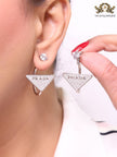 CZ platinum detachable dangles