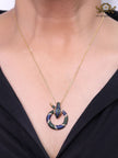 Round snake chain with CZ
