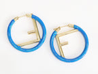 Blue Alphabet F Hoops