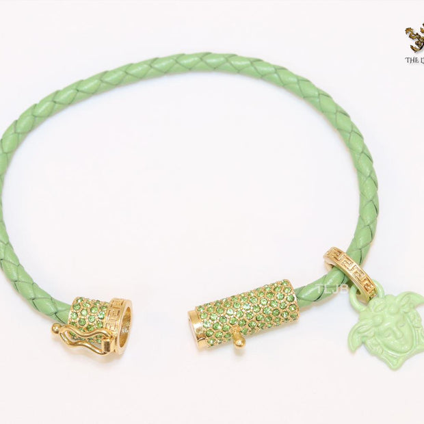 Medusa pastel green sleek bracelet